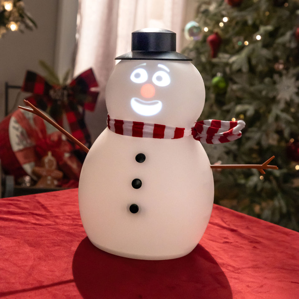 ANIMAT3D FrostByte Talking Animated Blink Snowman with Built in Projector & Speaker Plug'n Play