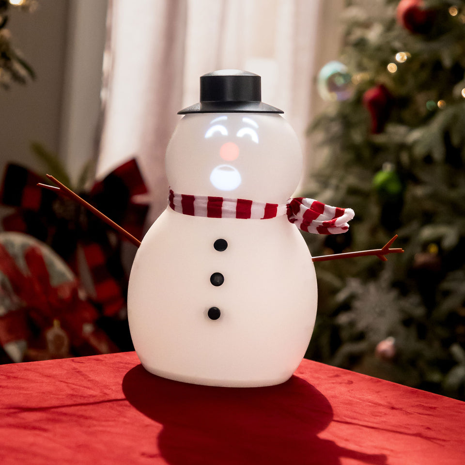 ANIMAT3D FrostByte Talking Animated Blink Snowman with Built in Projector & Speaker Plug'n Play