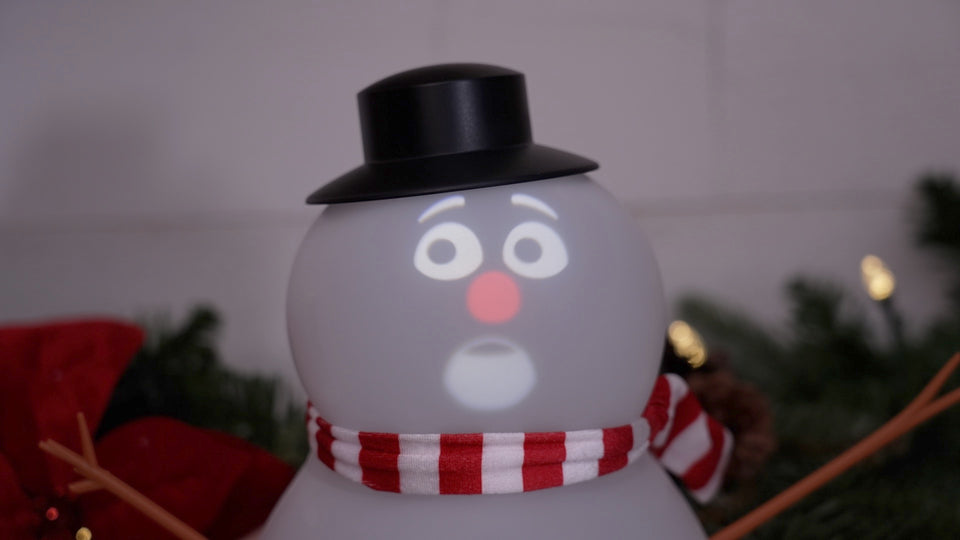 ANIMAT3D FrostByte Talking Animated Blink Snowman with Built in Projector & Speaker Plug'n Play