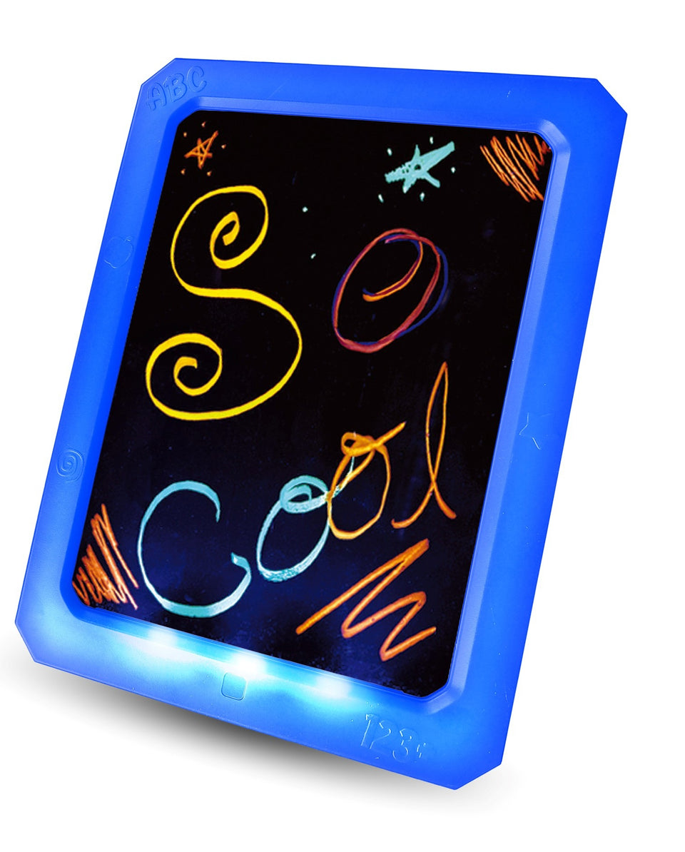Light Up Glow Pad Drawing Board with Dry Erase Markers