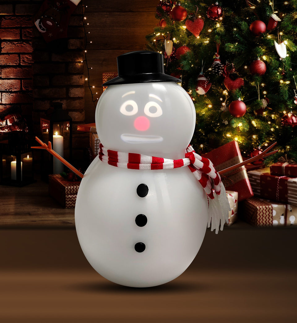 ANIMAT3D FrostByte Talking Animated Blink Snowman with Built in Projector & Speaker Plug'n Play
