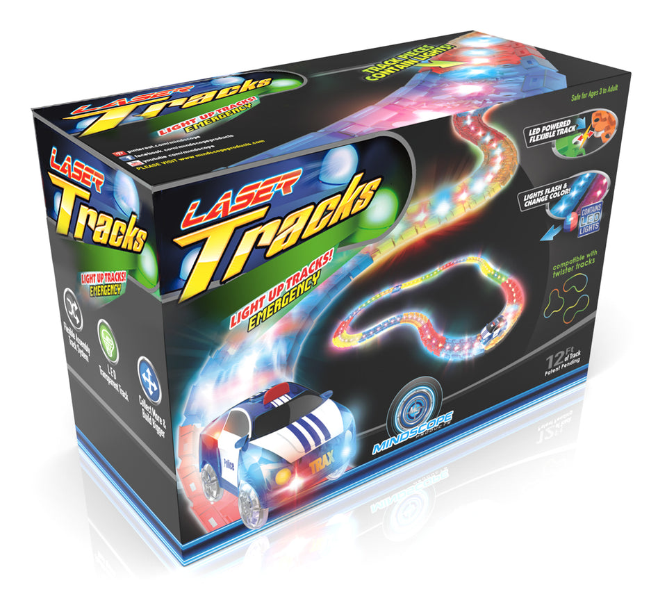 Twister Tracks LED Tracks 12' - Emergency Car Set