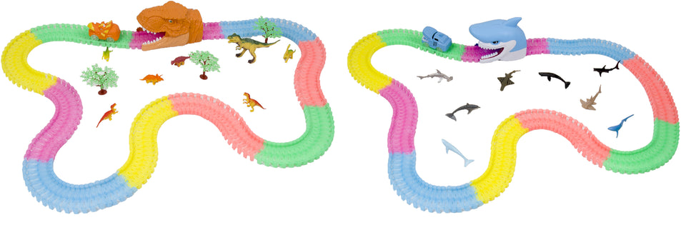 Twister Tracks Dinosaur or Shark Series Track Set