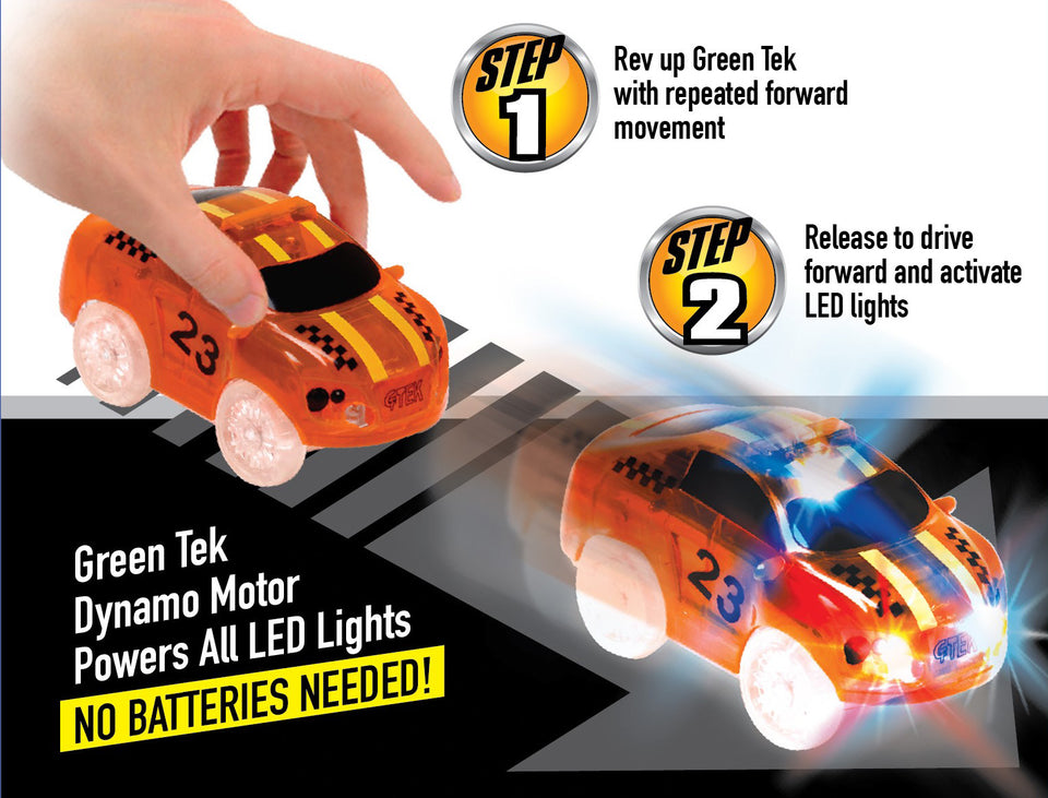 GreenTek Light Up Friction Vehicles - Race