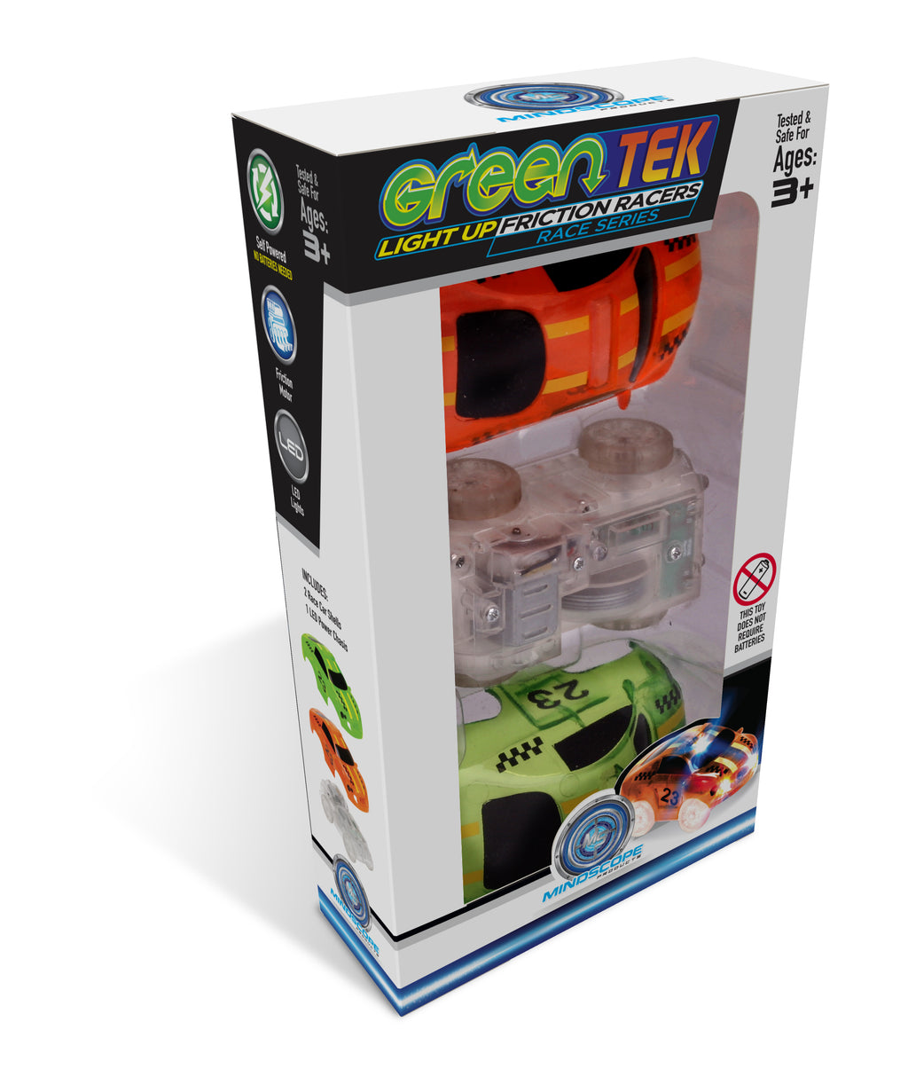 GreenTek Light Up Friction Vehicles - Race – Mindscope Products