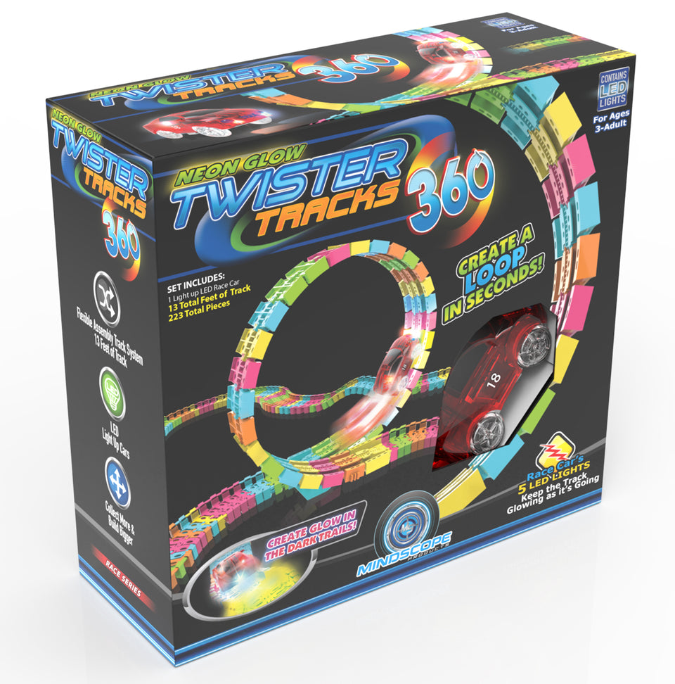 Set of 2 Twister Tracks 360 Glow in the Dark Track Sets