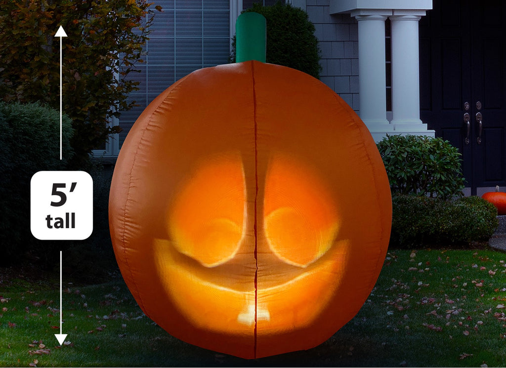 ANIMAT3D Inflatable Jabberin' Jack Talking Animated Inflatable Pumpkin ...