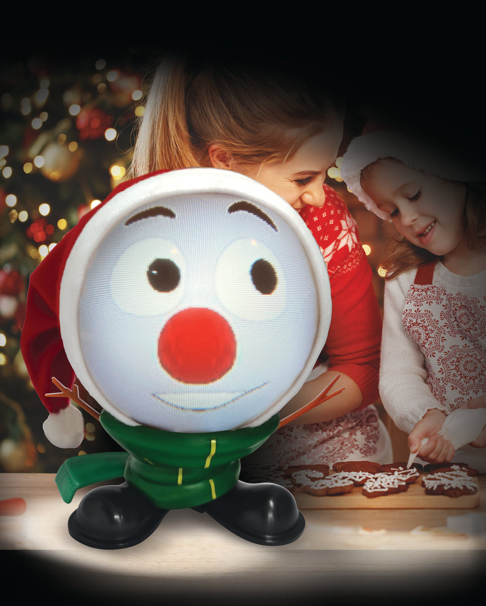 ANIMAT3D Mr. Chill Talking Animated Snowman with Built in Projector & Speaker Plug'n Play