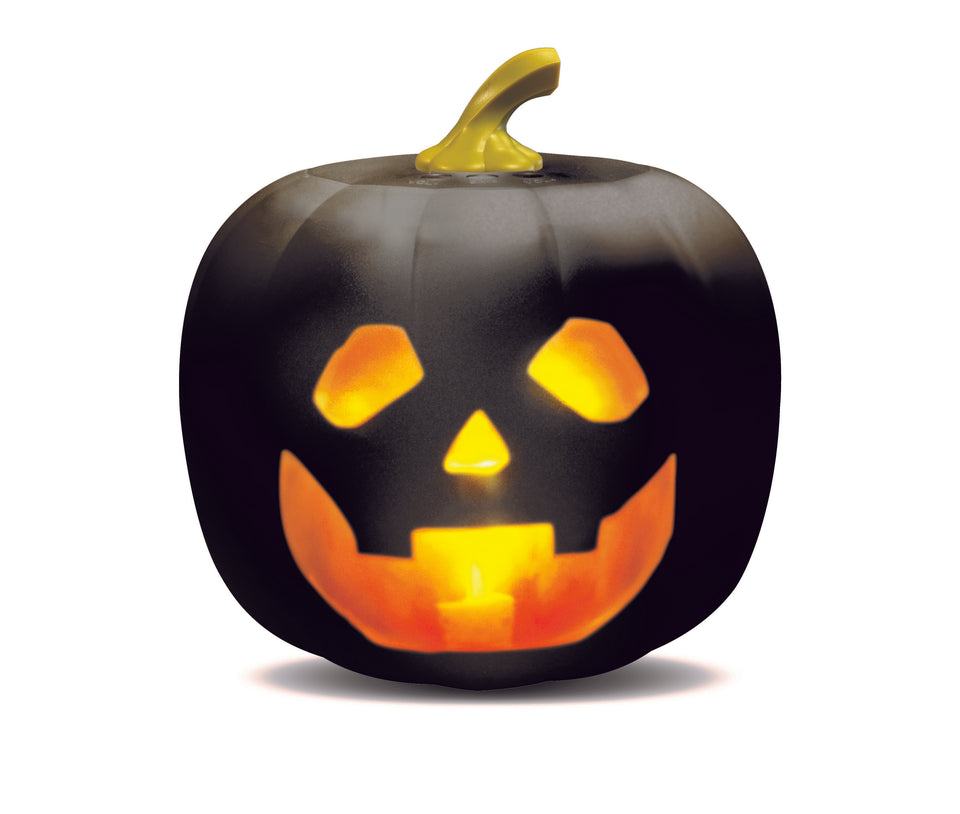 ANIMAT3D Jabberin' Jack XL The Talking Animated Black Pumpkin with Built-In Projector & Speaker