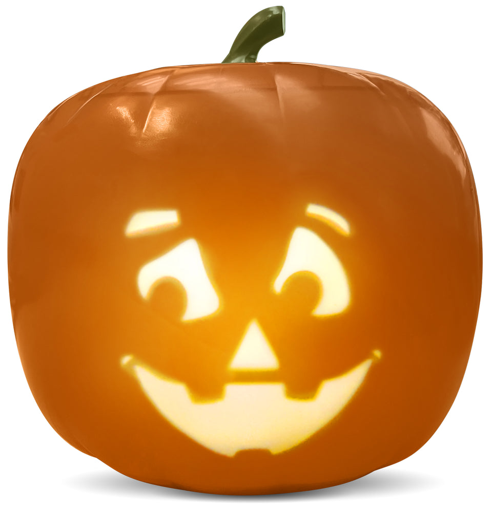 ANIMAT3D Blink Tech Jabberin' Jack Talking Animated Pumpkin with 8 Inch Screen and Built-in LED Light Array Projector + Speaker Includes 40 Minutes of Content