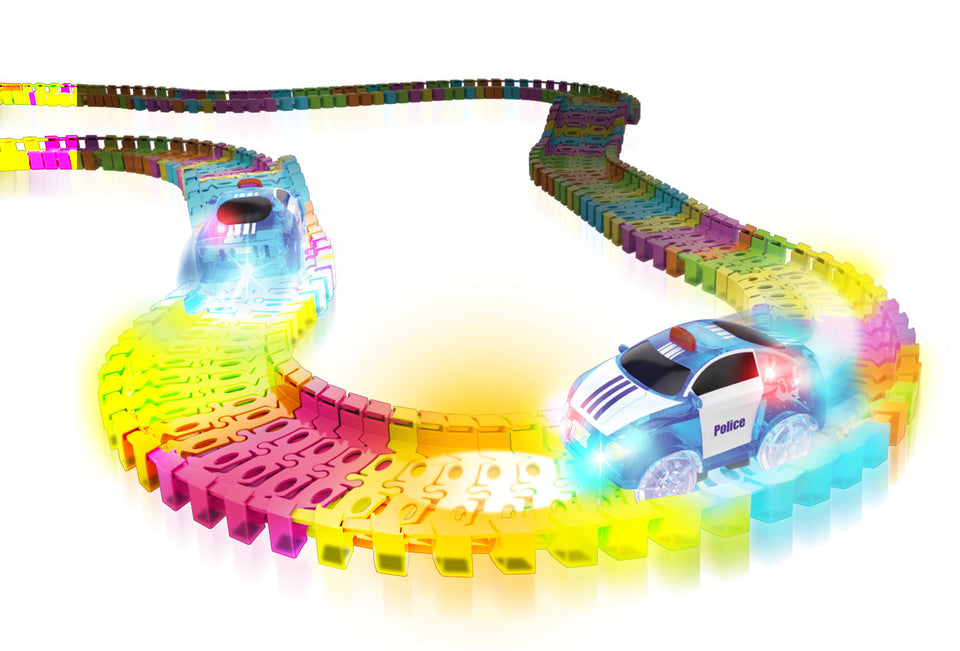 Twister Tracks 221 (11 feet) Neon Glow Track + 1 Car Set