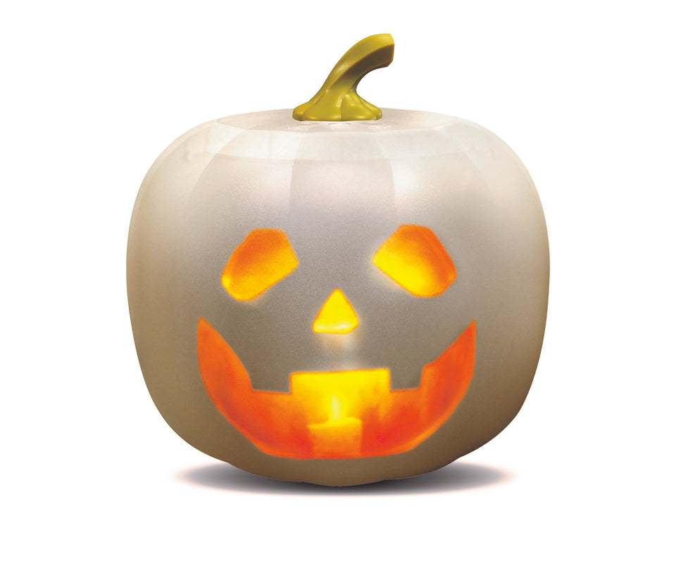 ANIMAT3D Jabberin' Jack XL The Talking Animated White Pumpkin with Built-In Projector & Speaker