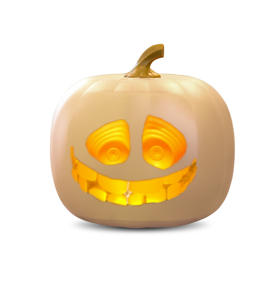 ANIMAT3D Jabberin' Jack XL The Talking Animated White Pumpkin with Built-In Projector & Speaker